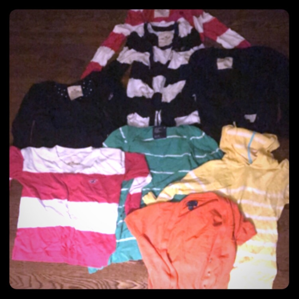 Hollister and American eagle sweater lot.
